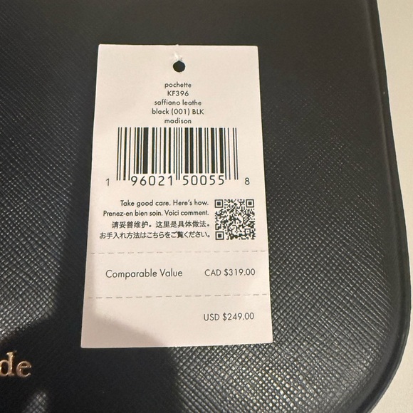 New Kate Spade Black and Gold purse - Picture 10 of 13